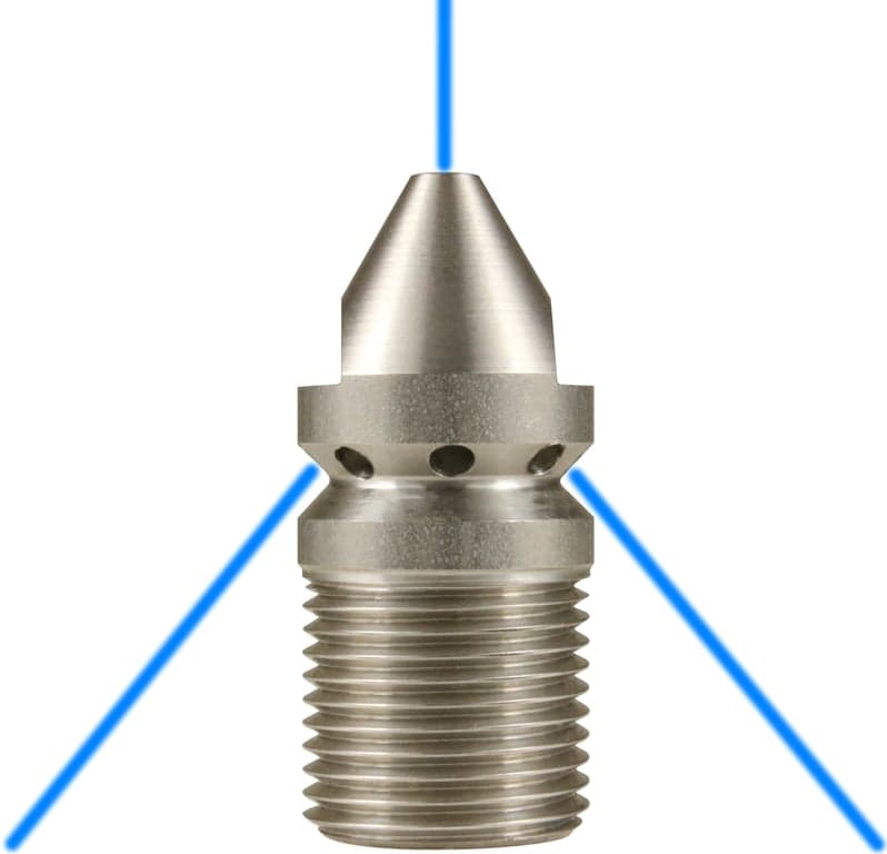 Stainless Steel Sewer Nozzle 3/8"M 