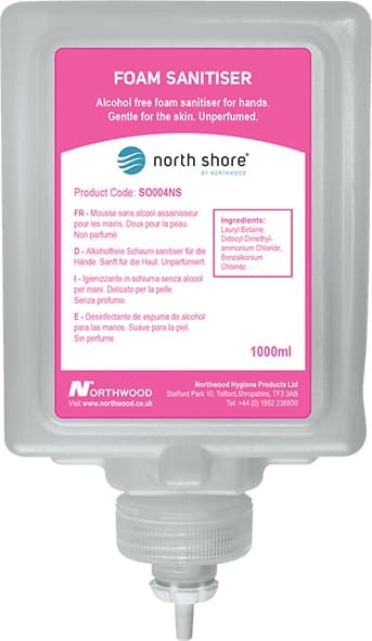 North Shore Foam Sanitiser 1L SO004NS