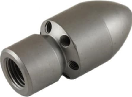Female Cylinder Style Blind Sewer Nozzle 1/4"
