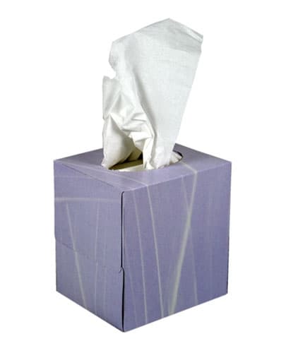 Facial Tissues Cube Box
