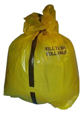 Yellow Tiger Stripe Refuse Sacks x 200