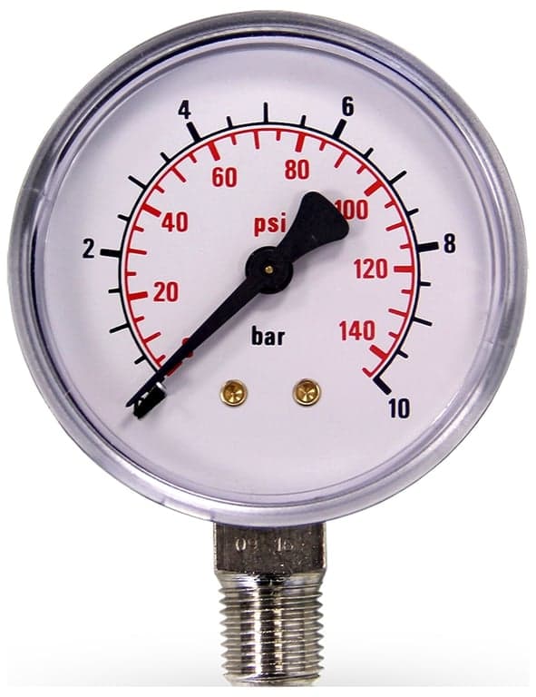 Pressure Gauge 10 Bar 1/8"