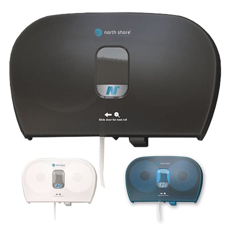 North Shore Side by Side Toilet Roll Dispenser