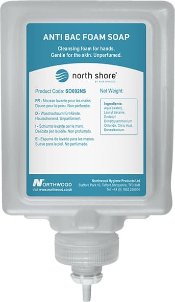 North Shore Anti-Bac Foam Soap 1L SO002NS