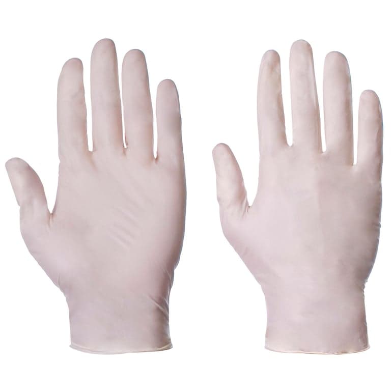 Powder Free Clear Latex Gloves 100pcs