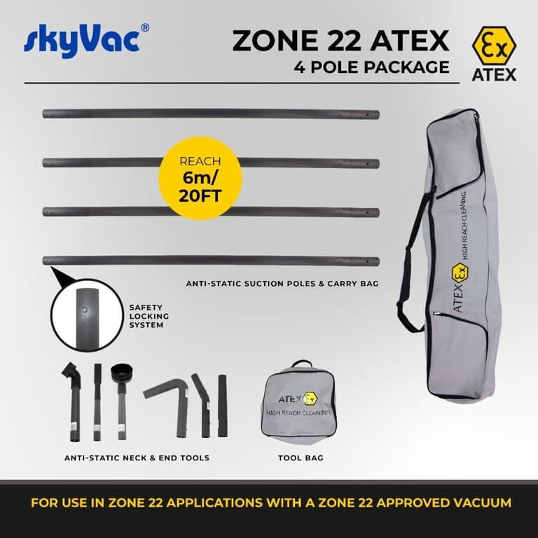 SkyVac ATEX High Level Suction Pole Package