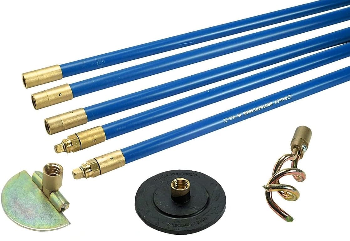 3/4" brass drain rod set with 3 tool fittings