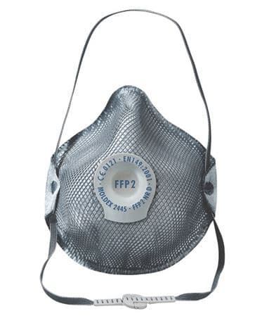 Face Mask FFP2 Rated, Valved, Carbon x 10