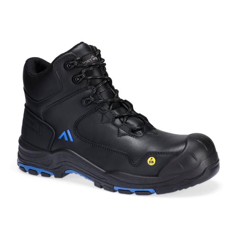 Portwest FC18 Composite Action Leather Mid Boot Black/Blue