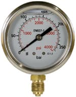Pressure Gauge Bottom Entry S/Steel 50mm 250bar
