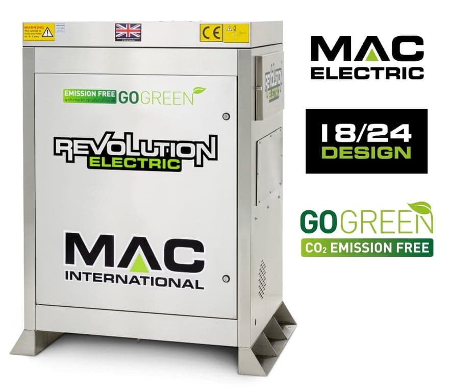 MAC Revolution Electric Stainless Hot Pressure Washer 32amp