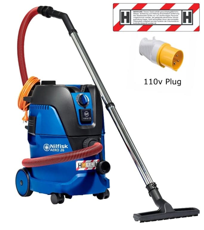 Nilfisk AERO 26-2H PC 110V H Class Vacuum