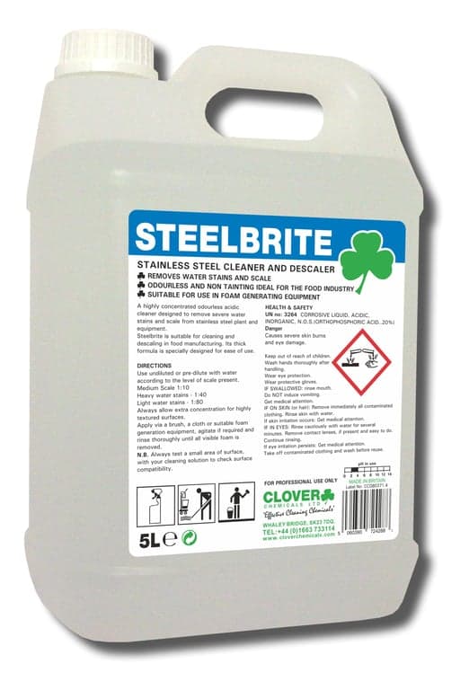 Clover Steelbrite Stainless Steel Cleaner & Descaler