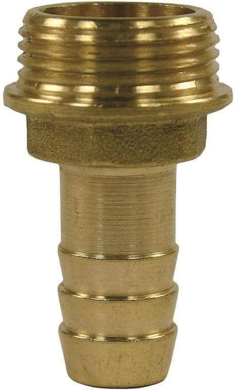 Brass 16mm Hosetail 3/4" Male Thread