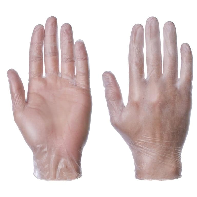 Powder Free Clear Vinyl Gloves 100pcs