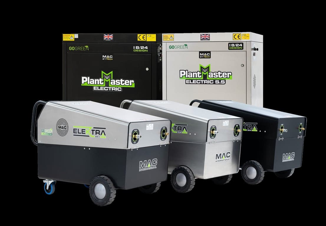 Electrically Heated Pressure Washers