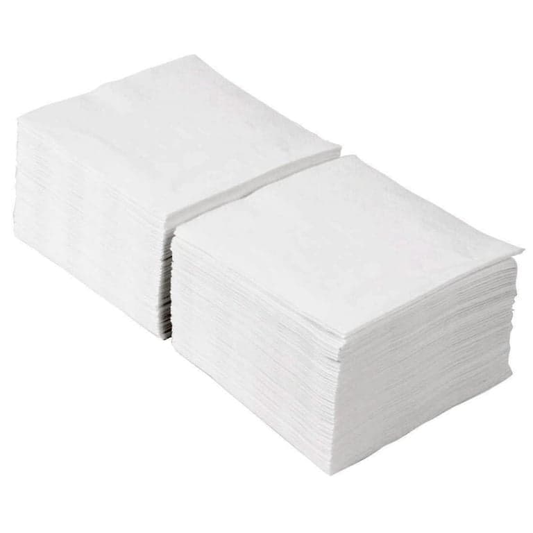 Cocktail Ice White Serviettes 2ply 24cm (4000)