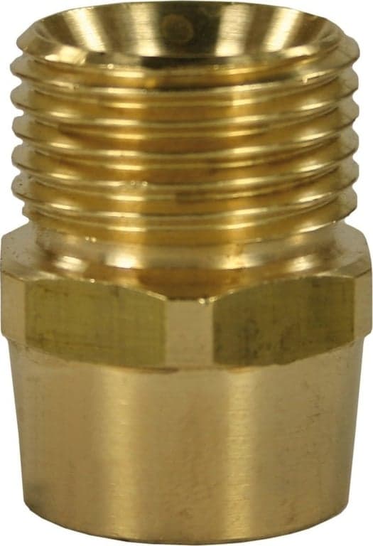 Quick Screw Brass Nipple Adaptor 1/4"F to 1/2"M