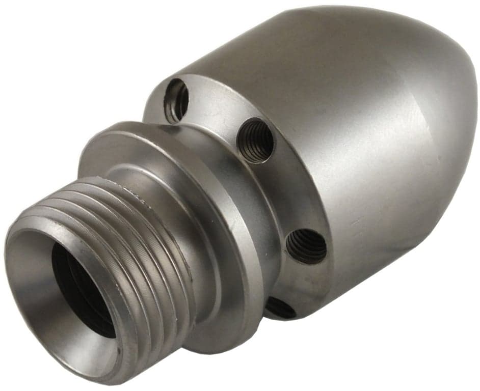 Male Cylinder Style Open Sewer Nozzle (No Jets) 1/2"