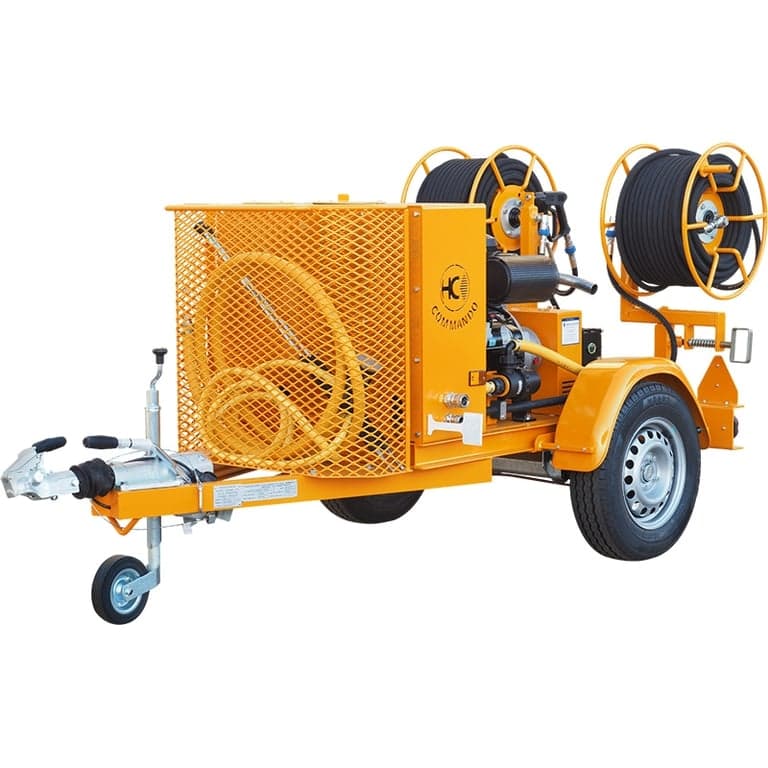 Commando 3000D Trailer Mounted Pressure Washer