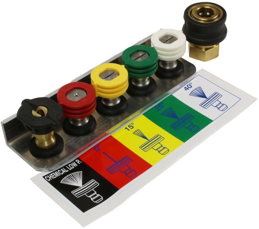 Quick Release Pressure Washer Nozzle Set