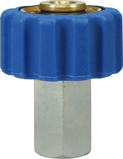 Quick Screw Female Blue Coupling 1/2"F to 1/4"F