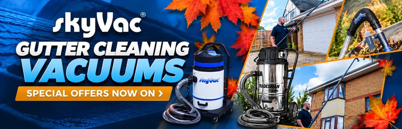 skyVac gutter cleaning vacuum kits