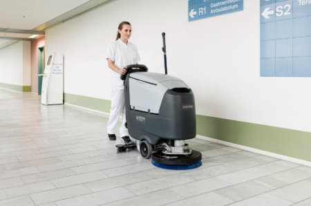 Pedestrian Battery Scrubber Dryers
